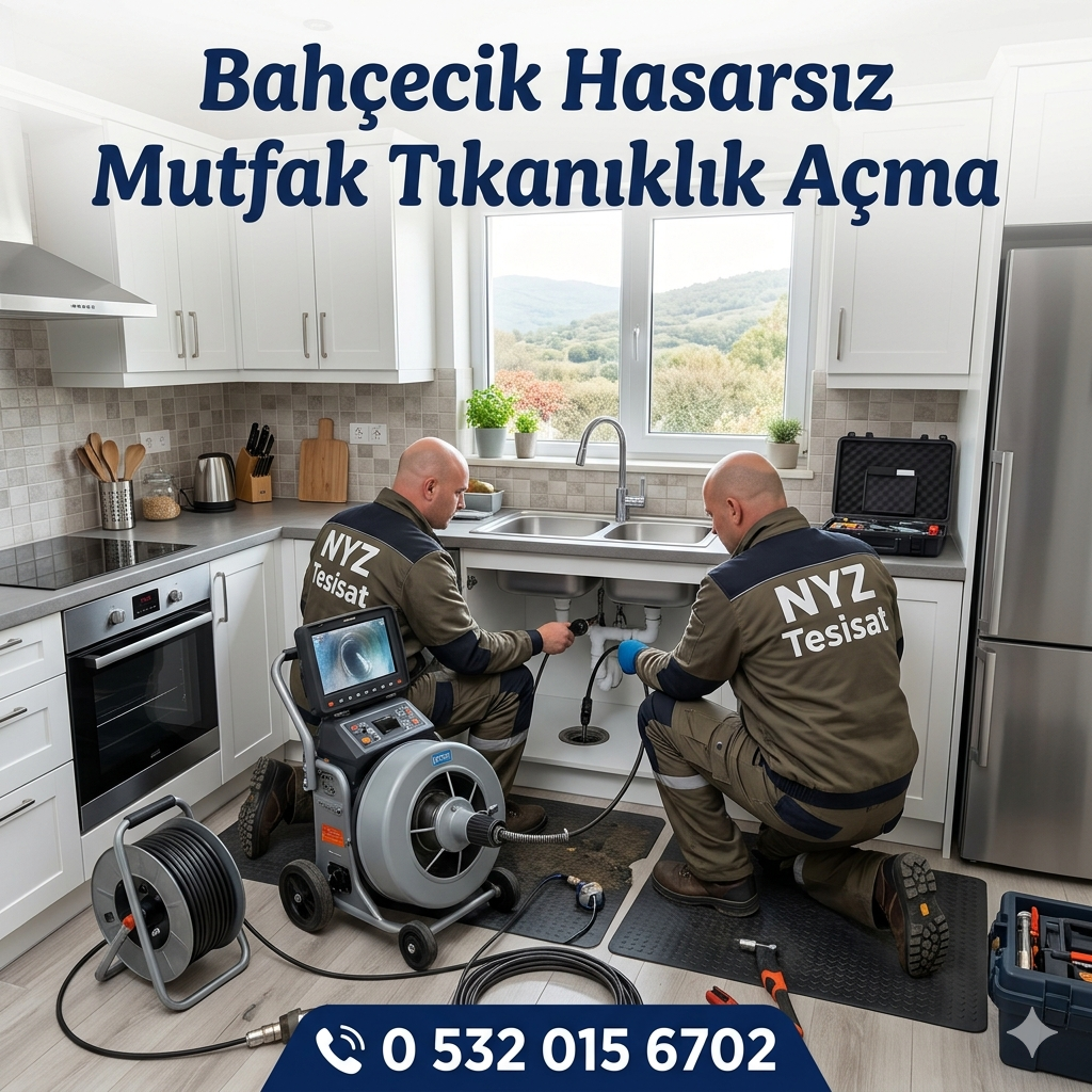 Bahçecik Hasarsız Mutfak Tıkanıklık Açma